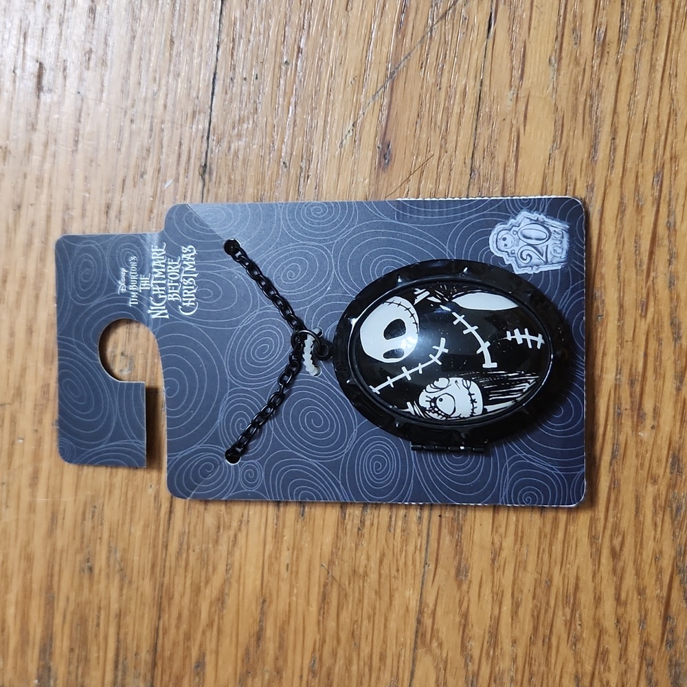 Nightmare Before Christmas Jack and Sally Locket Necklace